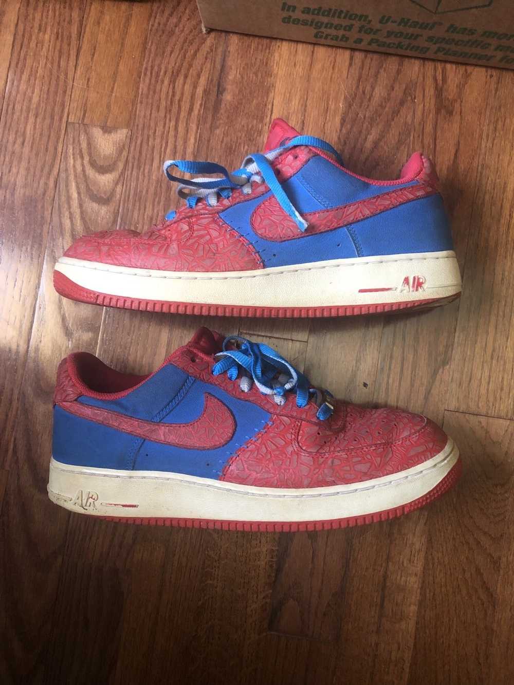 Nike Air Force 1 Photo Blue Hyper Red - image 1