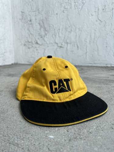 Caterpillar × Vintage CAT Dad Cap, Yellow and Blac