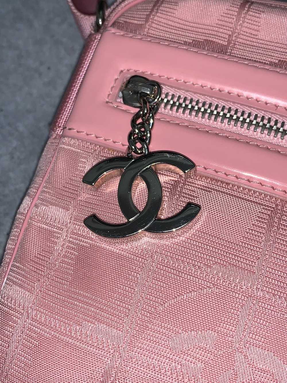 Chanel × Vintage Chanel Pink Travel Line Crossbod… - image 12