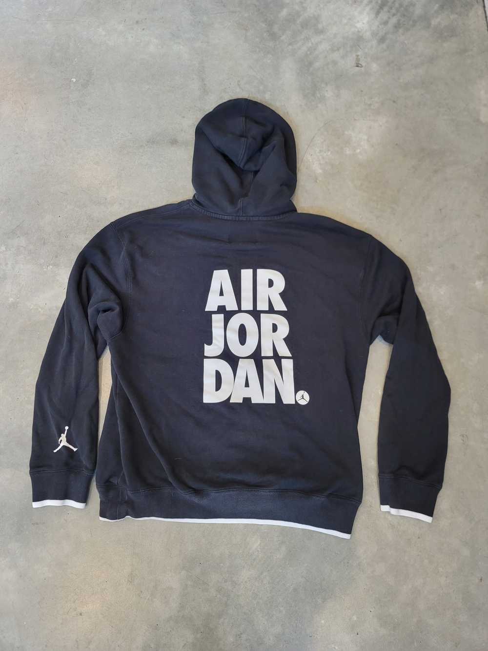 Jordan Brand jordan jump man black hoodie sz Large - image 2