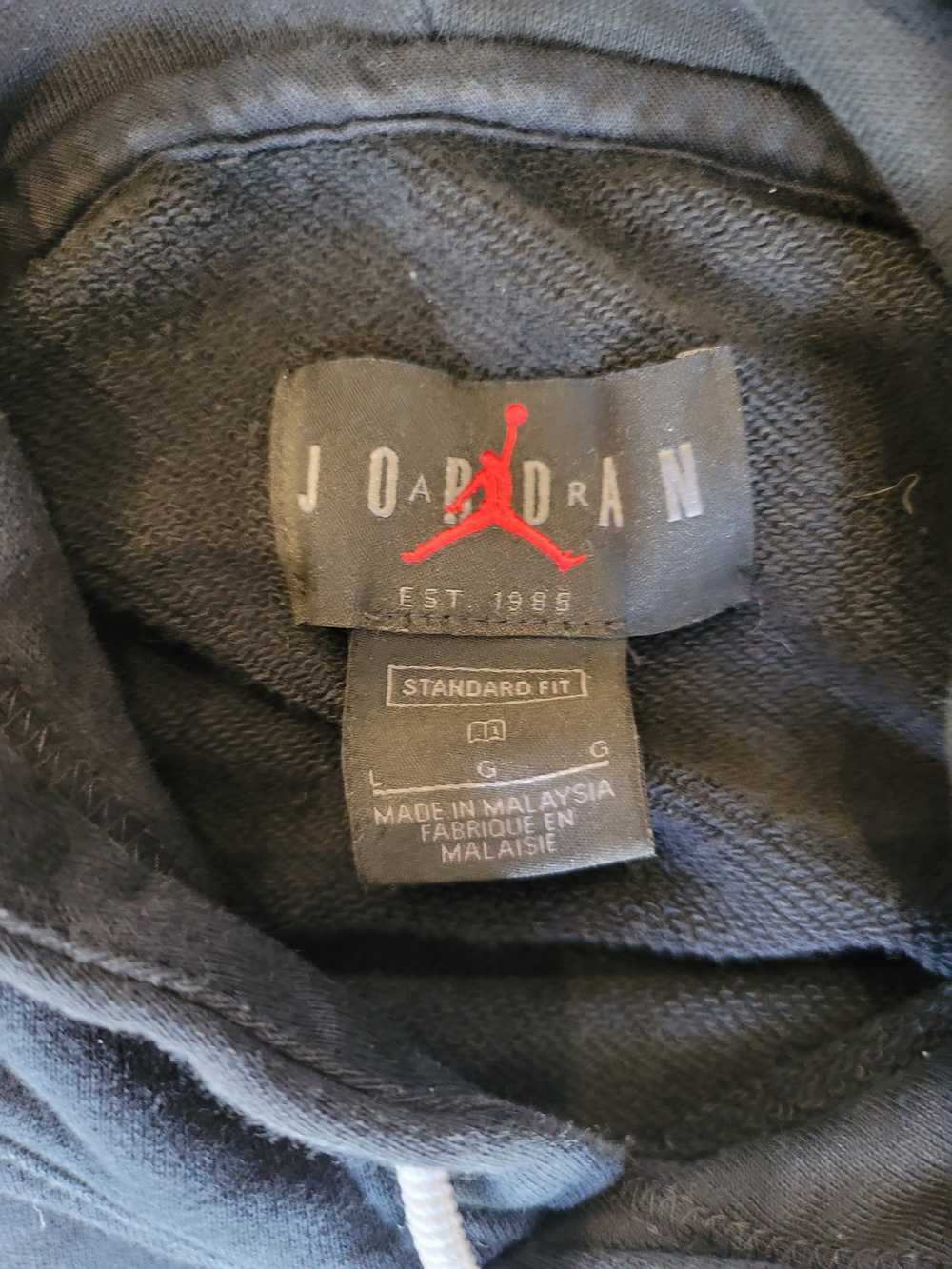 Jordan Brand jordan jump man black hoodie sz Large - image 3