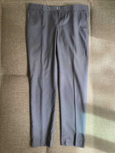 Handmade Slim Fit Wool Suit Pants 32W