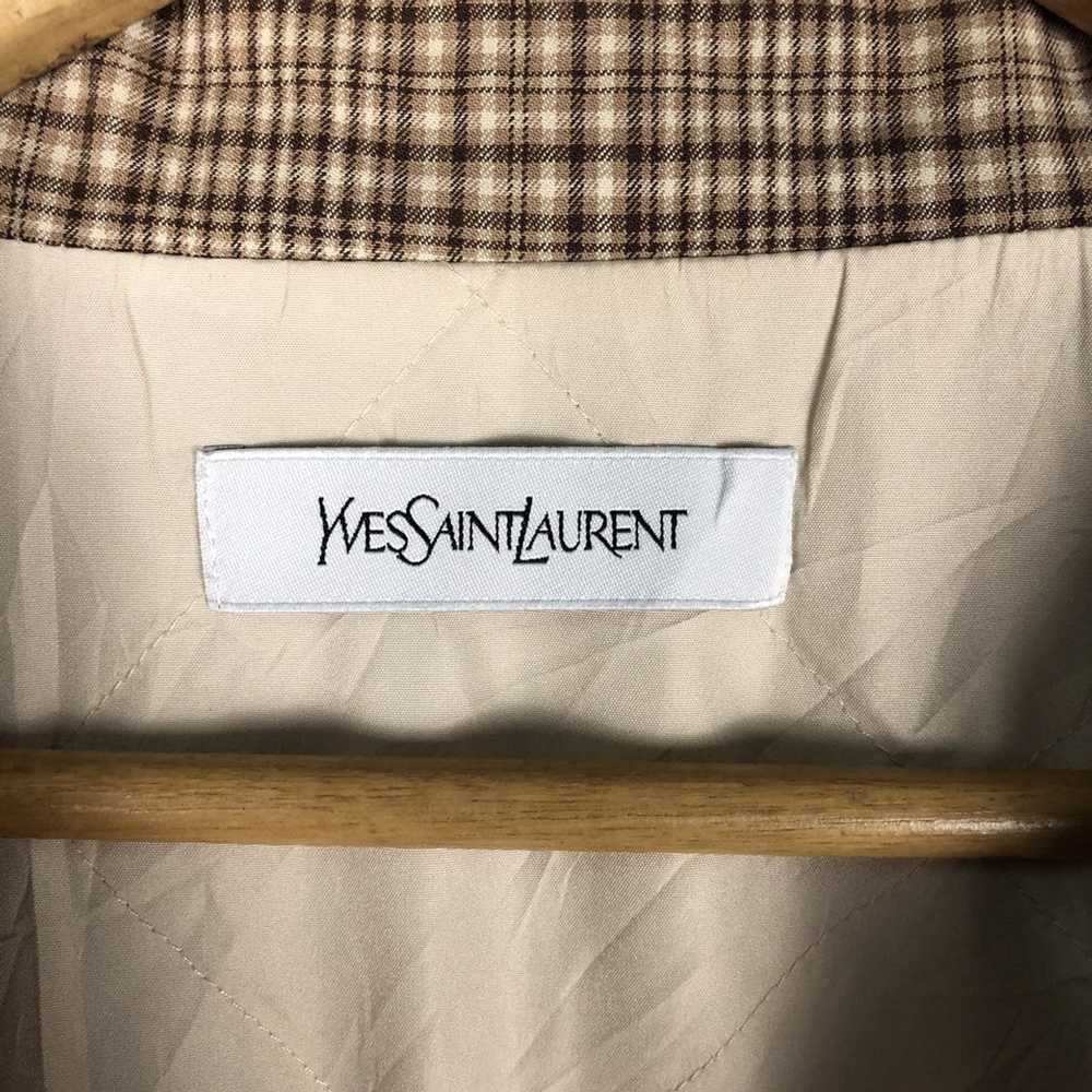 Luxury × Yves Saint Laurent YSL Winter Coat Check… - image 5