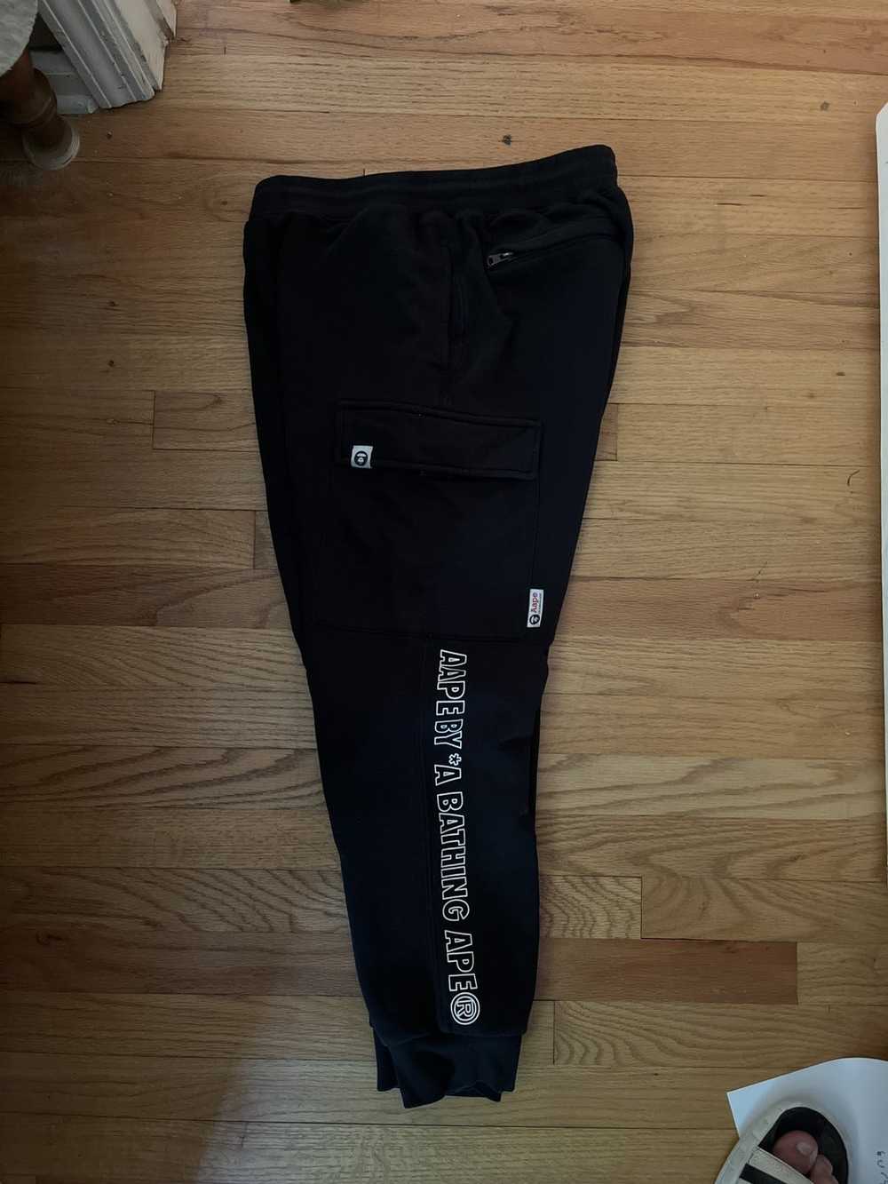 Aape Bape “Aape” Black joggers size large - image 3