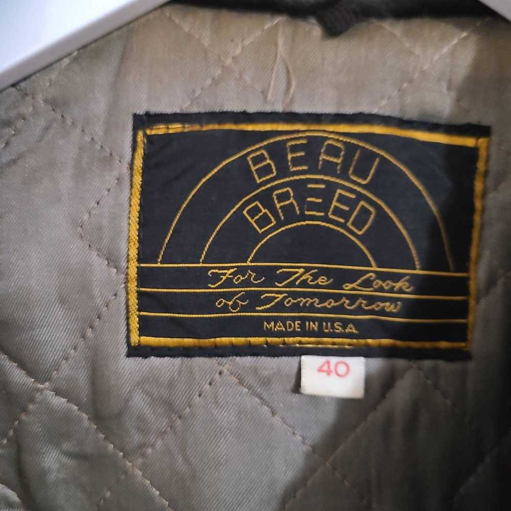 Leather Jacket × Vintage Vtg 50s 60s beau breed l… - image 6