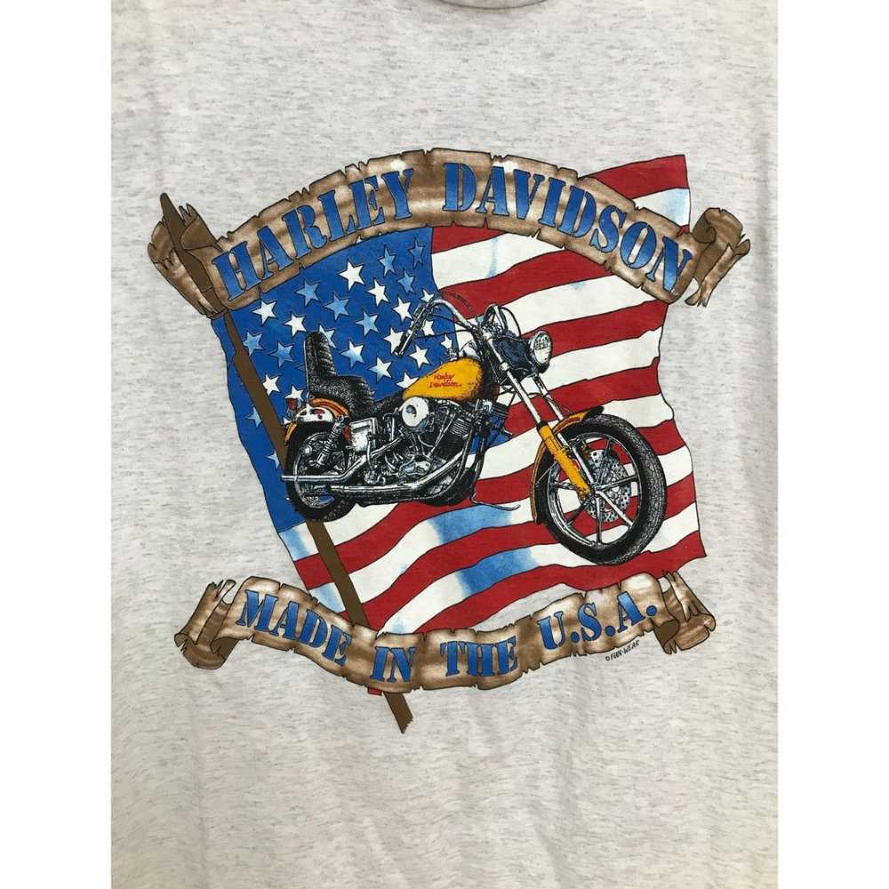 Harley Davidson Vintage Harley Davidson Mens L Co… - image 2