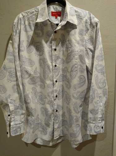 Emanuel Ungaro 100% Cotton Paisly Long Sleeve Shir