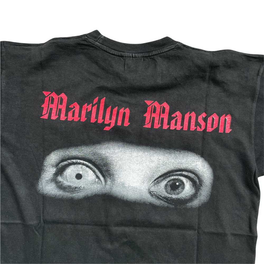 Vintage Vintage rare Marilyn Manson bootleg T-shi… - image 5