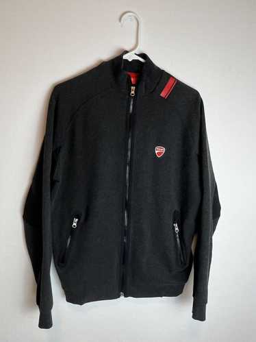 Ducati Ducati Motorcycle Gray Red Detail Zip Up Co