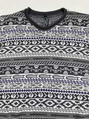 Insight Vtg Insight Skull knit stripe sweater