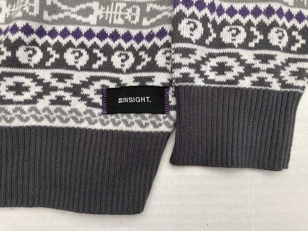 Insight Vtg Insight Skull knit stripe sweater - image 3