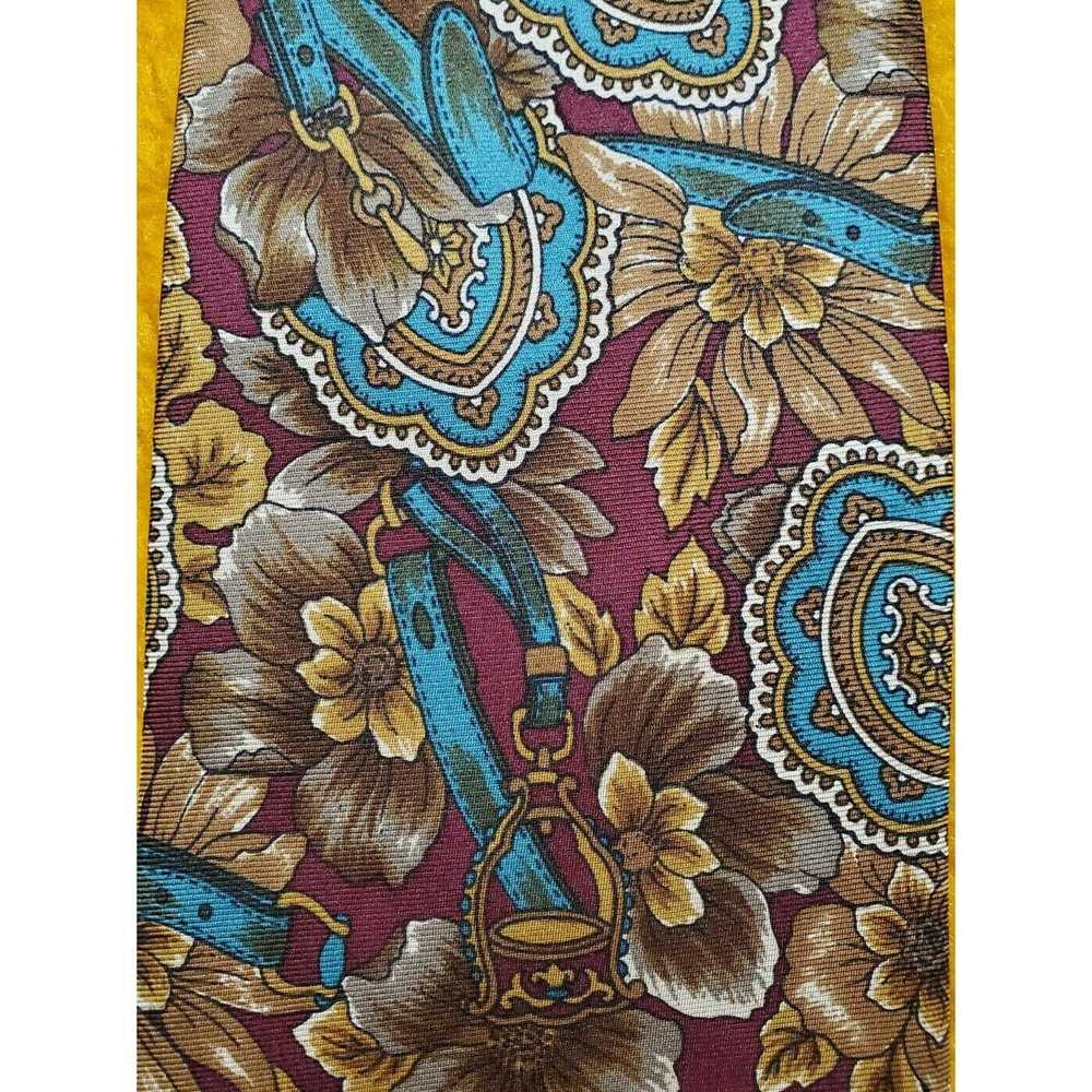 Burberry CLASSIC BURBERRY ~TURQUOISE BROWN FLORAL… - image 1