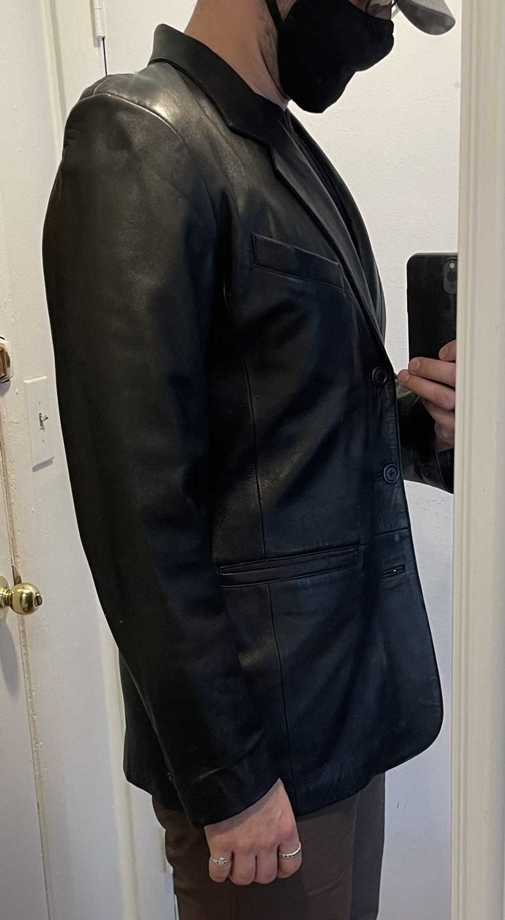 Vintage Genuine Leather blazer - image 7