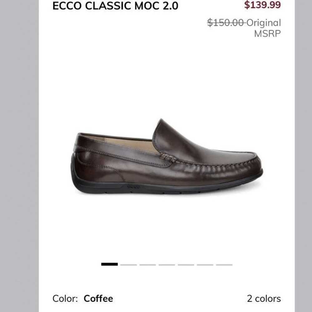 Ecco Ecco leather classic moc slip on loafers sho… - image 8
