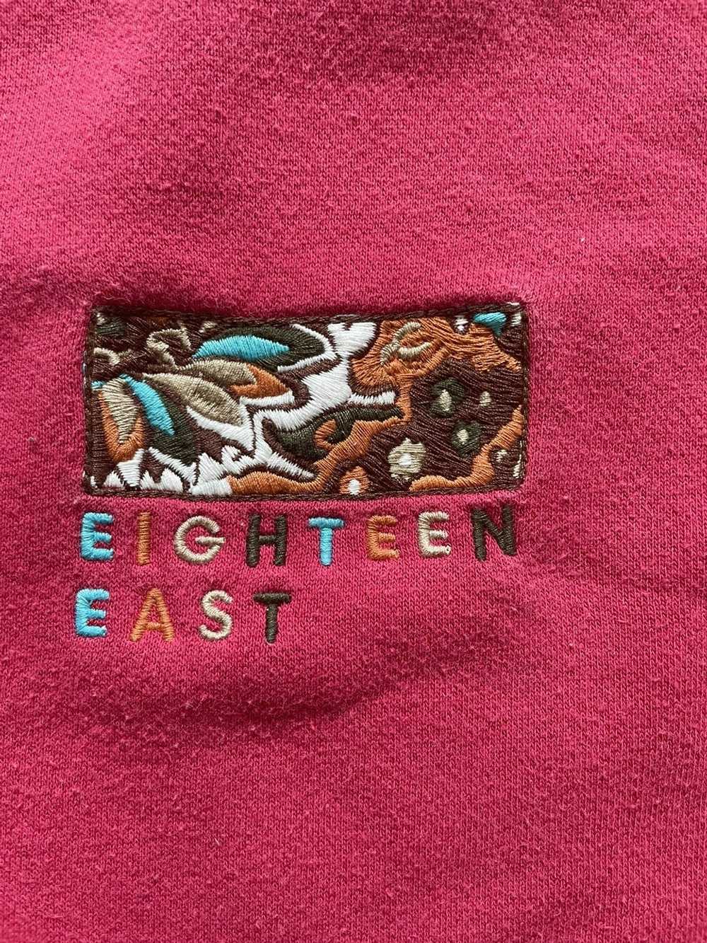 18 East Embroidered pink crewneck sweatshirt - image 2