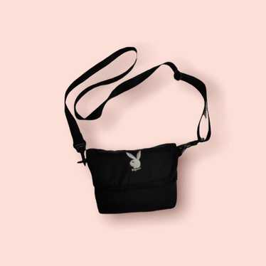 Playboy Bunny Tip Bag With Shoulder Strap Brown and Black 