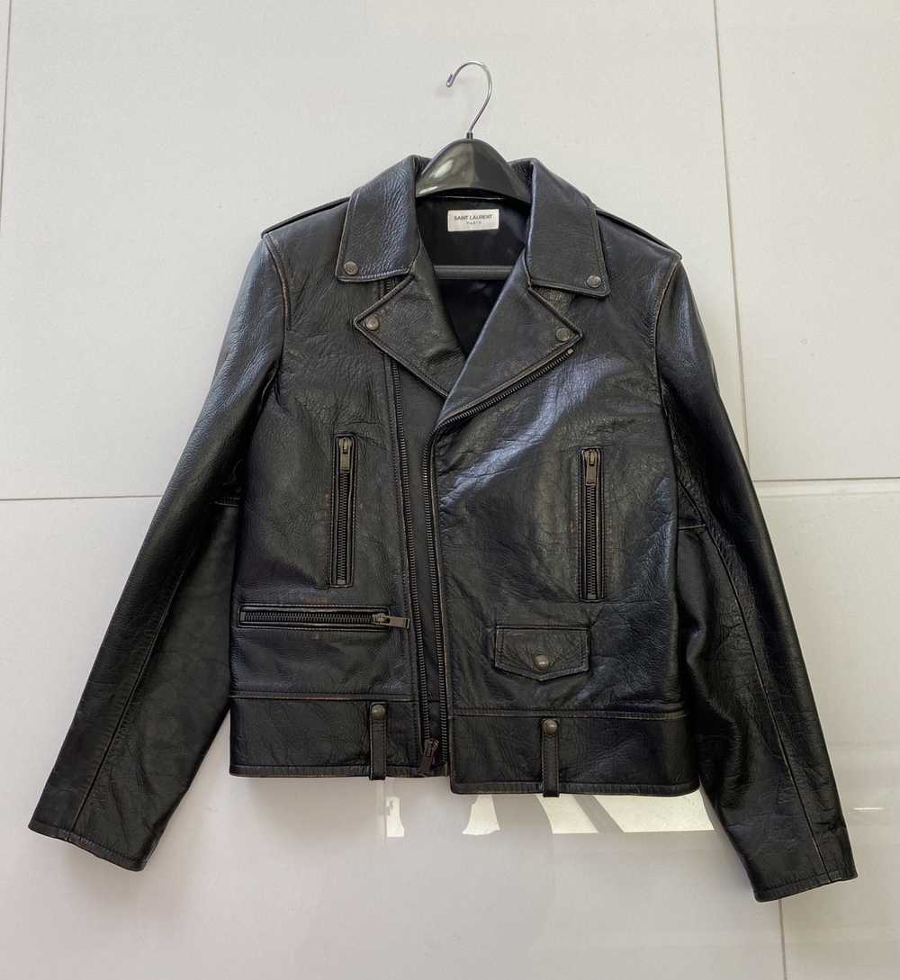 Yves Saint Laurent Saint Laurent Leather Jacket "… - image 1