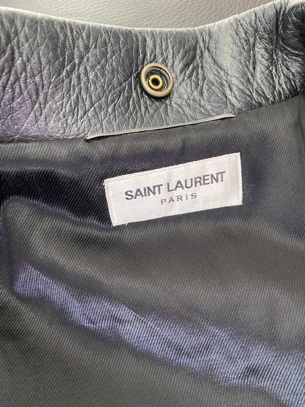 Yves Saint Laurent Saint Laurent Leather Jacket "… - image 5