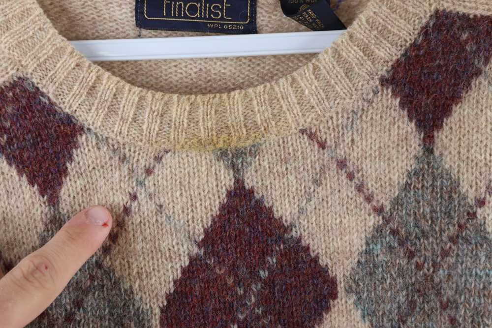 Vintage Vintage 70s Rockabilly Shetland Wool Argy… - image 4