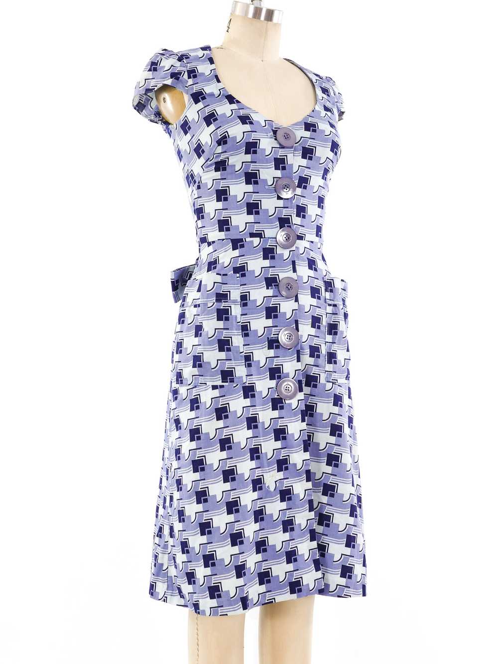 Biba Printed Midi Dress - image 3