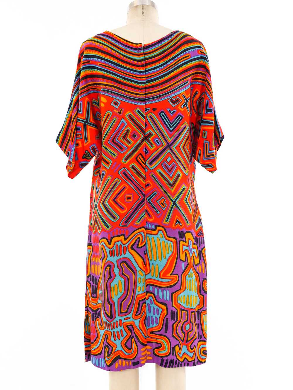 Mixed Print Rayon Dress - image 4