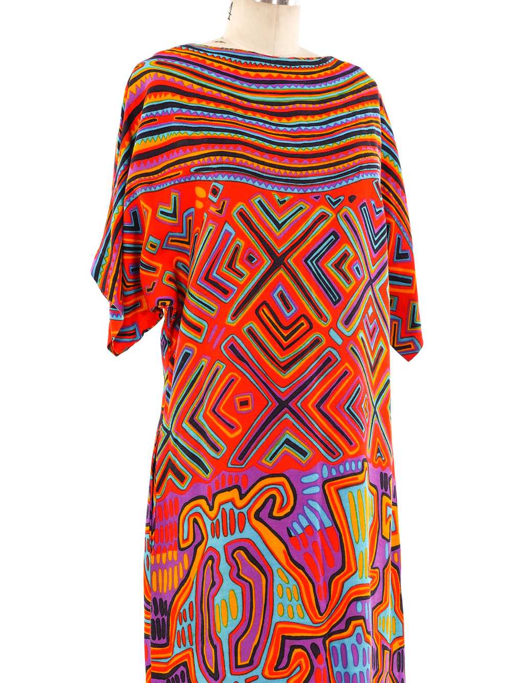 Mixed Print Rayon Dress - image 5