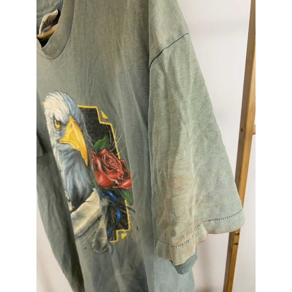 Vintage VTG American Biker Harley Sun Faded CMJ T… - image 4