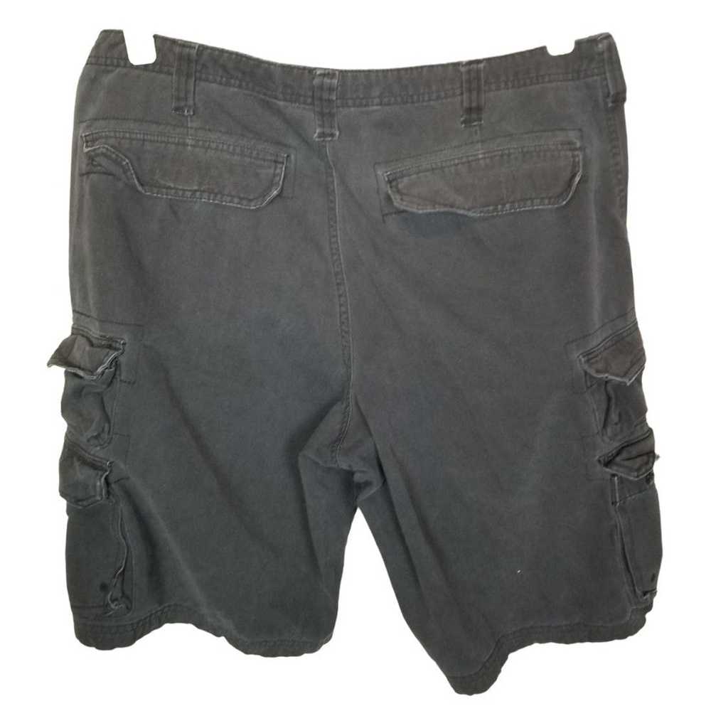 Lee Lee 34 Dark Gray Denim Dungarees Cargo Shorts… - image 6