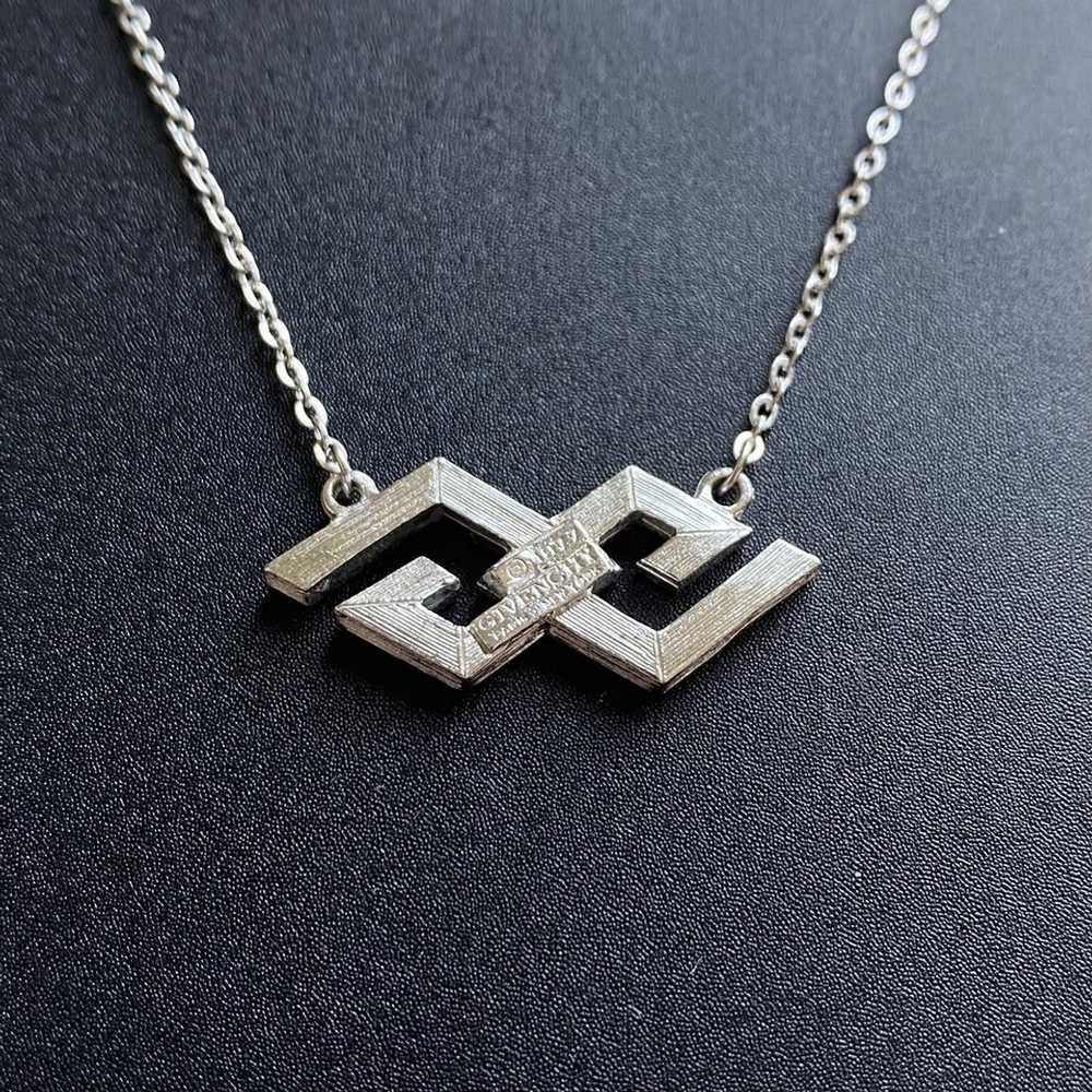 Givenchy Silver Iced Out Necklace - image 3