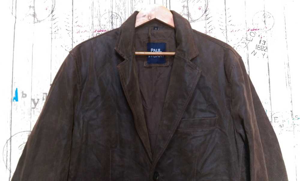 Paul Stuart Retro PAUL STUART Leather Jacket Men s - image 3