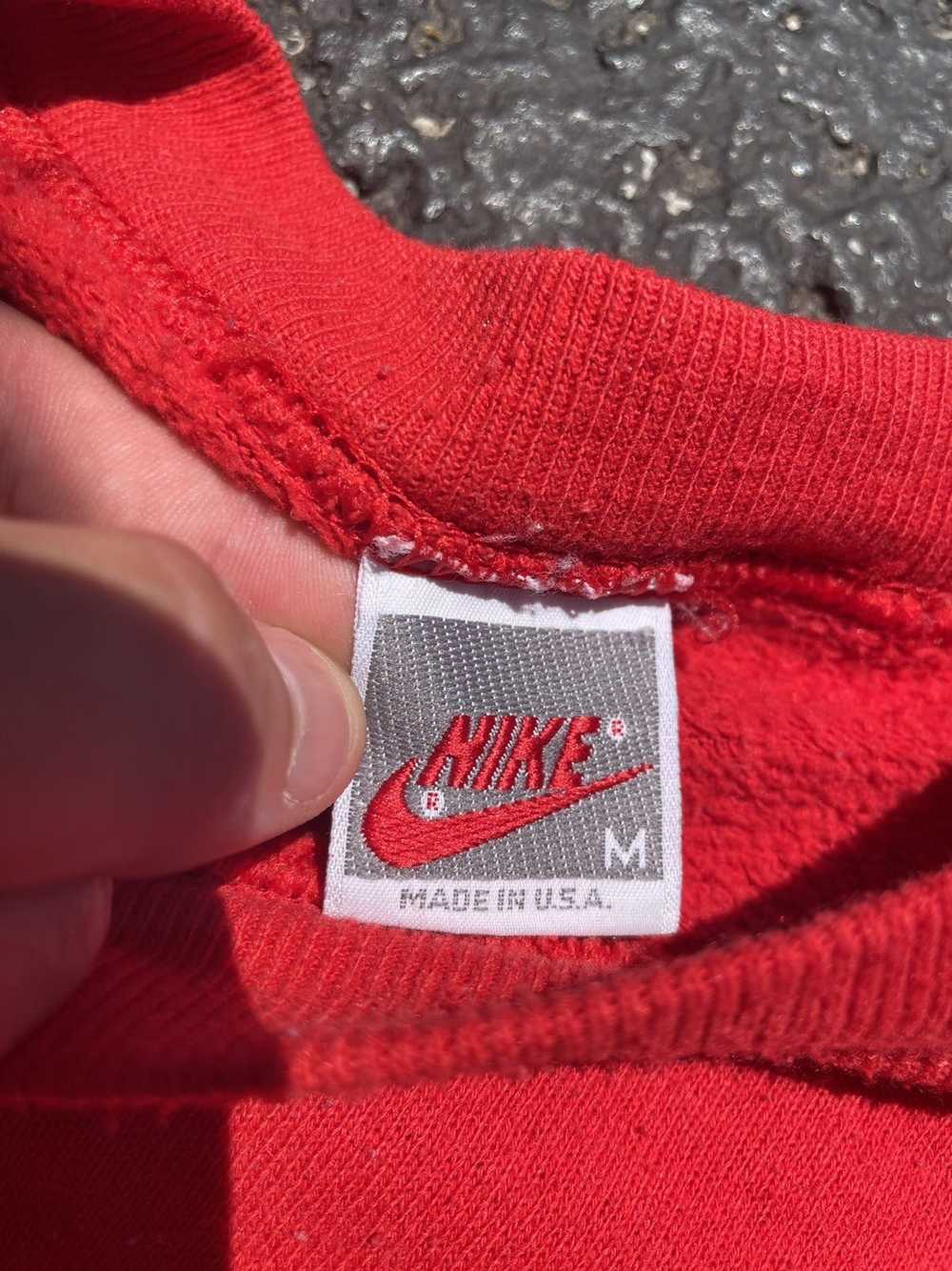 Nike × Vintage 90s Nike Grey Tag Sweatshirt Big S… - image 2