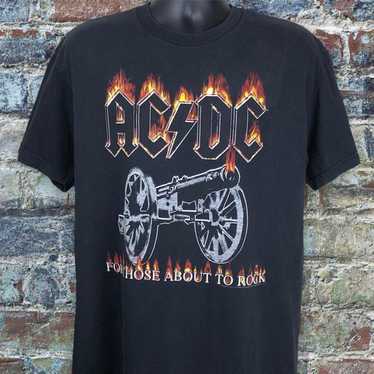 Rock and Roll Shirt - Acdc Shirt, Band Tee, Music Tee, Bleached Tee,  Sublimation, Rock And Roll Shirt, Rock, Rock Music, Band, 70S, Vintage,  Retro