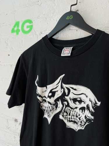 Vintage Vintage DEVIL SAINT SINNER SKULL Shirt - image 1