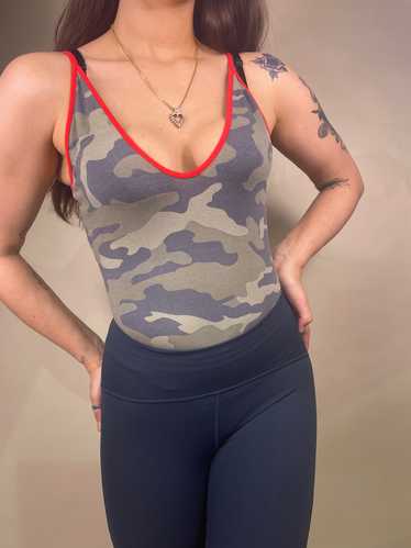 Camo print bodysuit, Size S