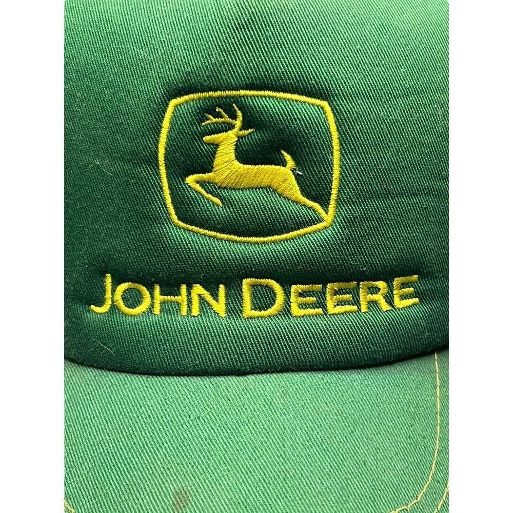 John Deere John Deere Logo Trucker Hat Mesh Yello… - image 2
