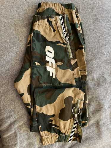 Off-White OFF WHITE CAMO CARGO PANTS - image 1