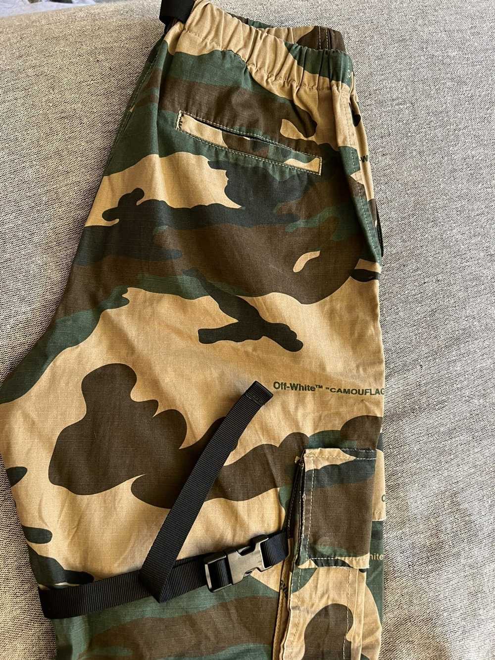 Off-White OFF WHITE CAMO CARGO PANTS - image 5