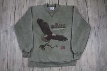 Vintage Vintage Spirit Lake Bald Eagle Faded Crew… - image 1