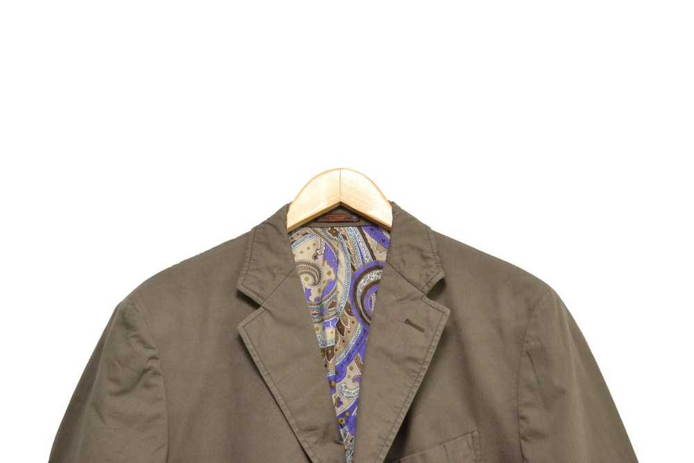 Etro ETRO Milano Men’s Brown Suit Blazer Pants Si… - image 3