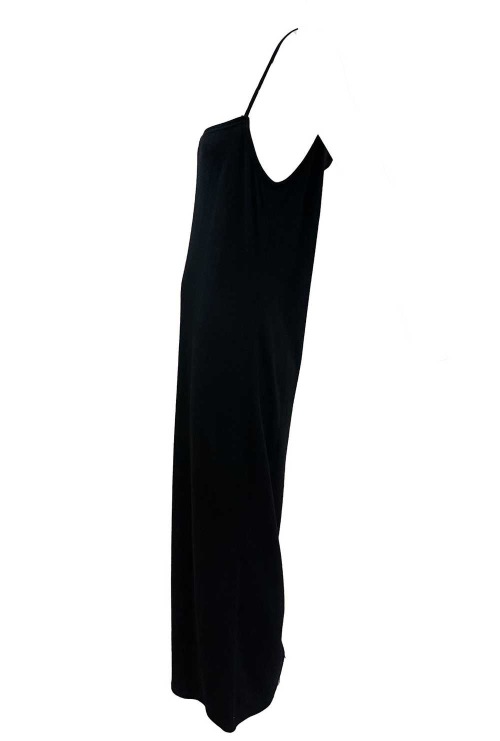 Krizia 90s Black Cashmere Slip Dress - image 2