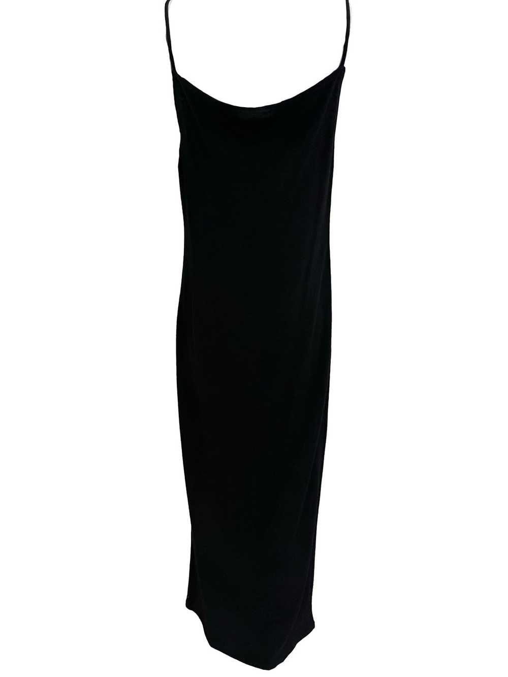 Krizia 90s Black Cashmere Slip Dress - image 3