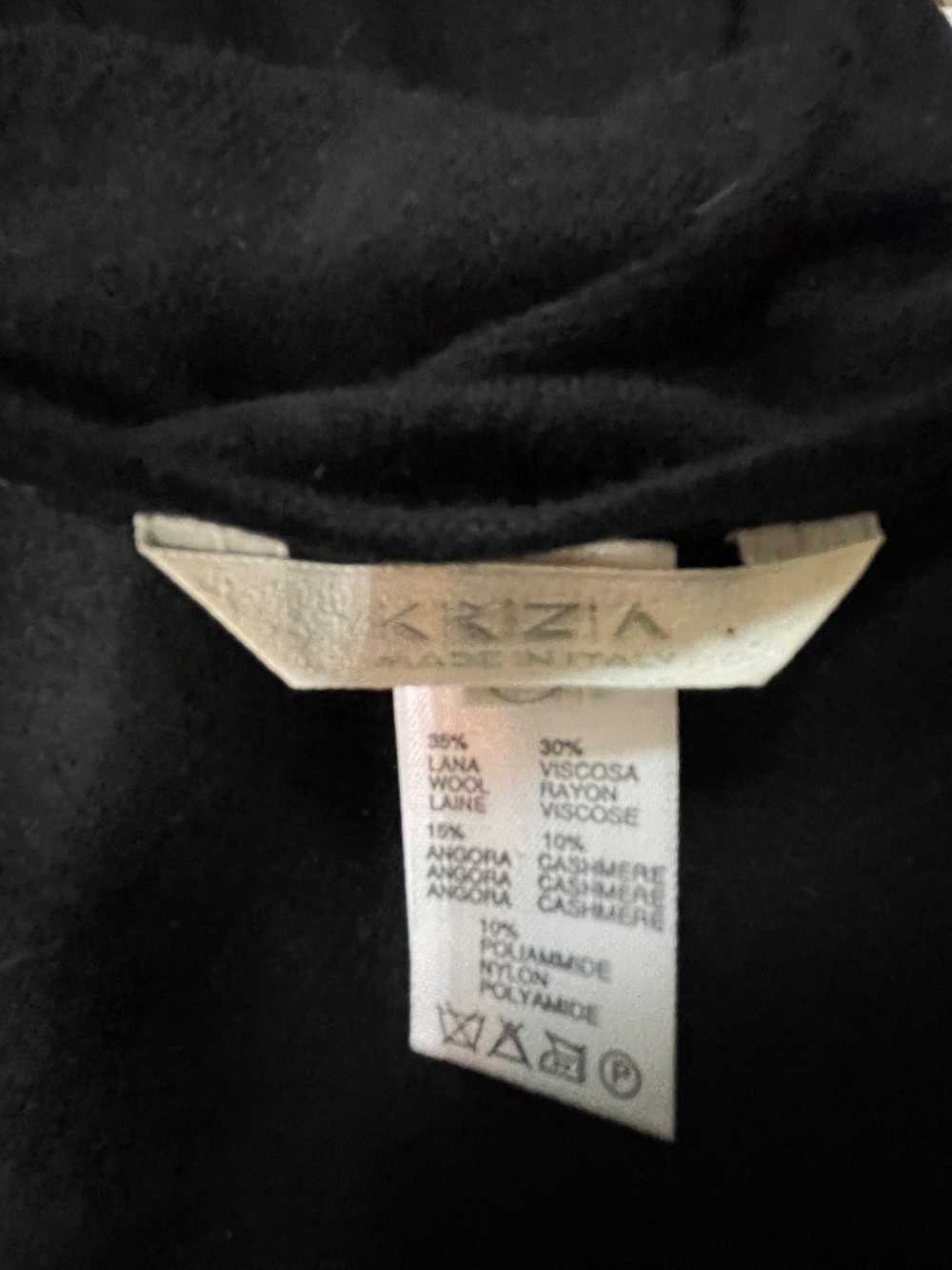 Krizia 90s Black Cashmere Slip Dress - image 4