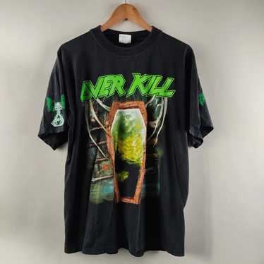 Band Tees × Rock Tees × Vintage 90's Overkill Fuc… - image 1