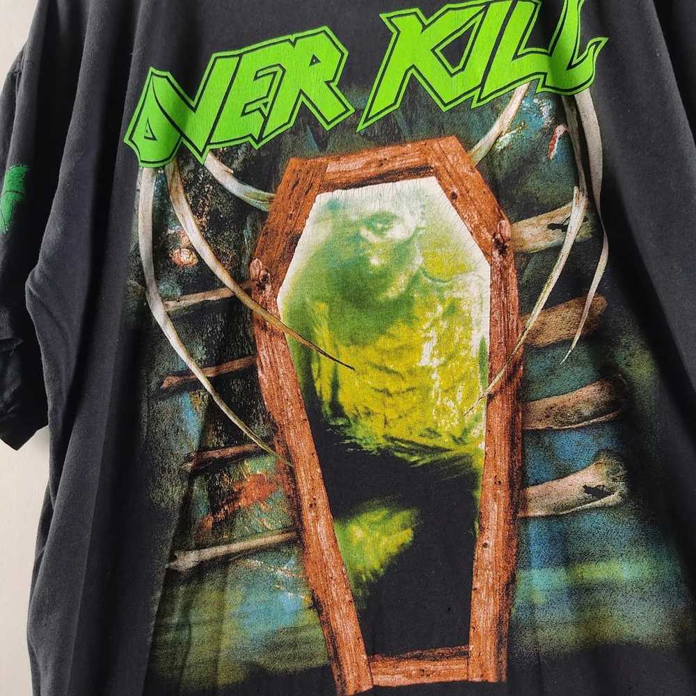 Band Tees × Rock Tees × Vintage 90's Overkill Fuc… - image 3