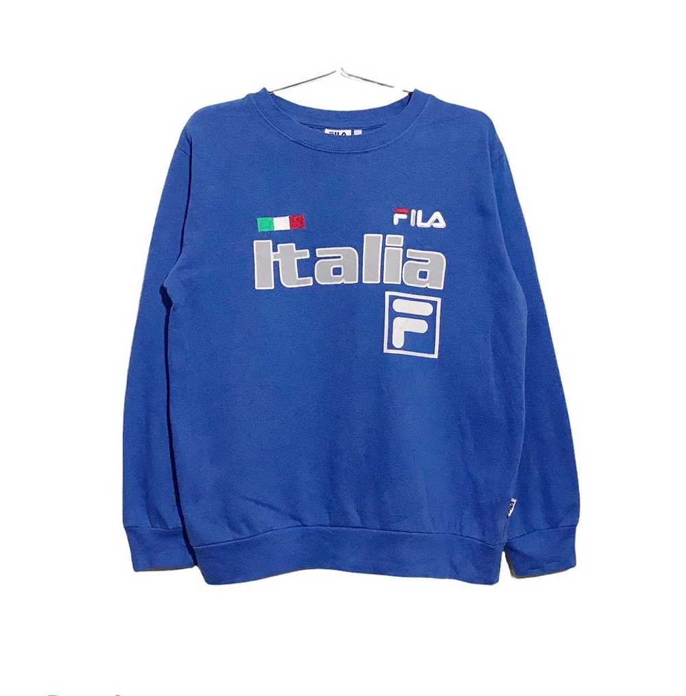 Fila Vintage Fila italia spellout streetwear Crew… - image 1