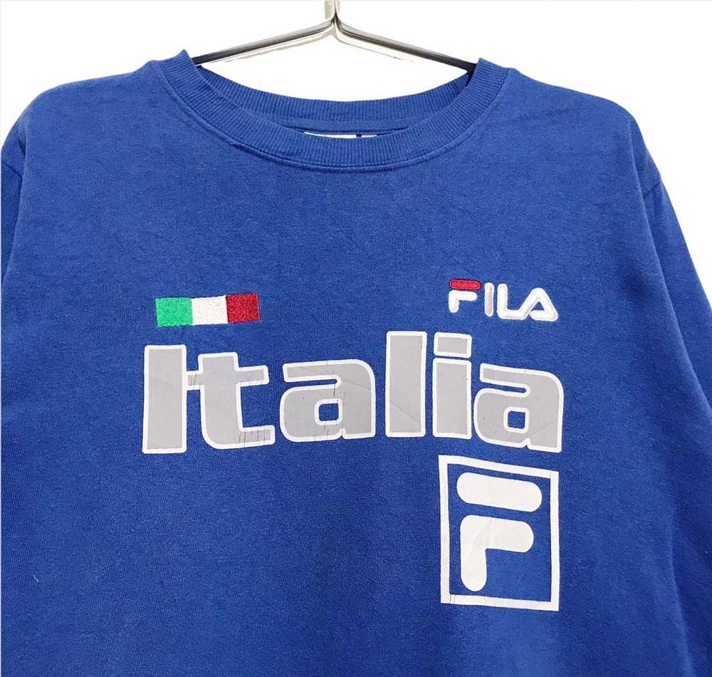 Fila Vintage Fila italia spellout streetwear Crew… - image 3