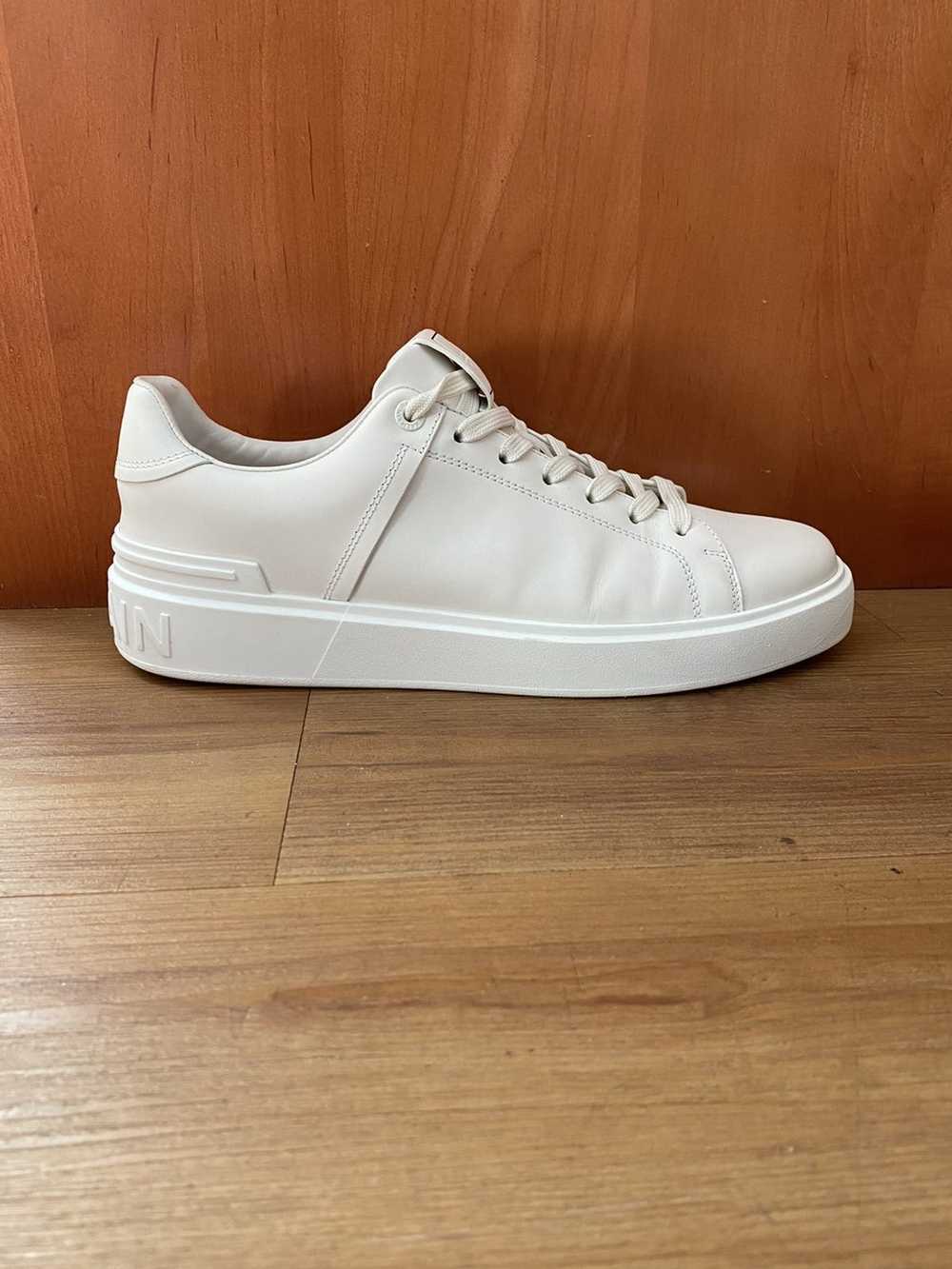Balmain Smooth white leather B-Court sneakers - image 3