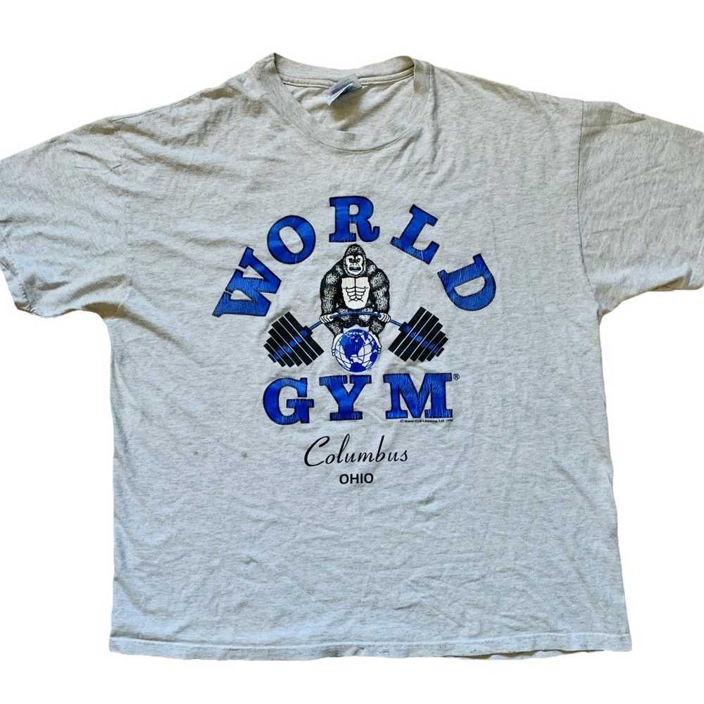 Vintage Vintage Ohio Worlds Gym Shirt Bodybuildin… - image 1