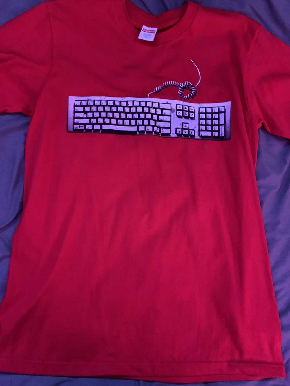 Supreme Red Supreme Keyboard Shirt - image 1