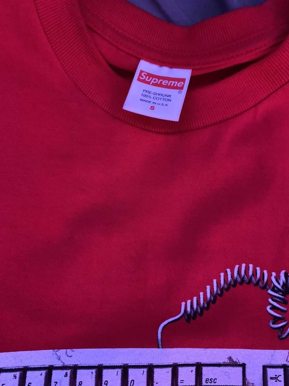 Supreme Red Supreme Keyboard Shirt - image 2